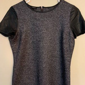 Faux Leather Top, Talbots Small,